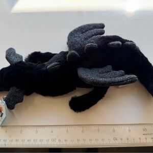 Black and Gray Dragon Plush Toy